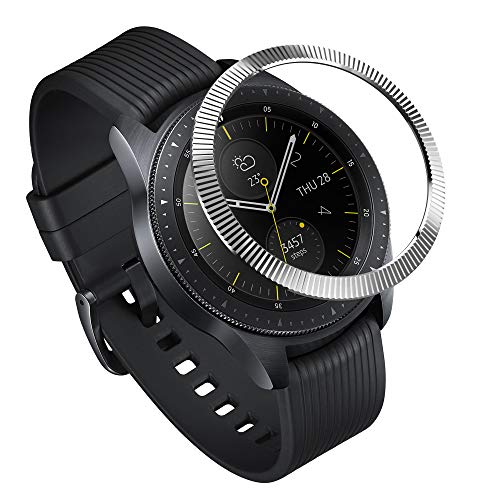 Ringke Bezel Styling for Galaxy Watch [42mm] / Gear Sport Bezel Ring Adhesive Cover Anti Scratch Stainless Steel Protection Tachymeter [Stainless] GW-42-12 (Galaxy Watch is NOT Included) (B07PQFN9VN) Amazon Price History, Amazon Price Tracker