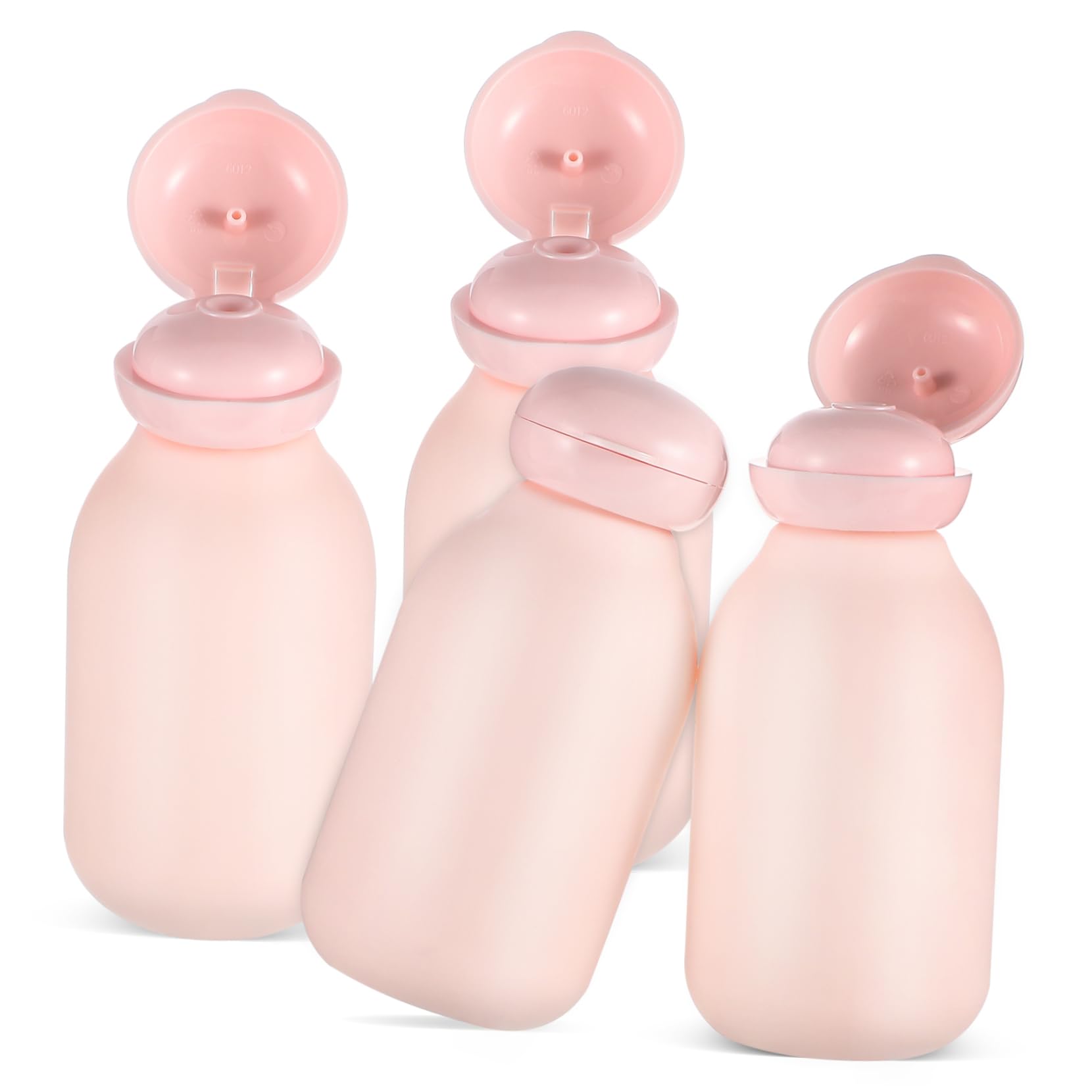 FOMIYES Set Di 4 Flaconi Da Viaggio Per Articoli Da Toeletta Flaconi Portatili Per Shampoo Lozione Bagnoschiuma Bocca Larga A Prova Di Perdite Per Viaggi A Casa 4 Pezzi*4
