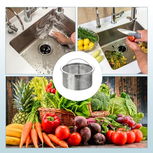 Colador para fregadero de cocina de acero inoxidable miniatura 7