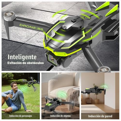Miniatura 5 de Dron Con Camara 4k Para Niño Y Adultos Rc Quadcopter Con Motor Sin Escobilla Mini Drone Fpv Con 40min De Vuelo Altitud Retención Fotografía Gestos, Juguete Regalo Para Niño Cumpleaño Navidad Black