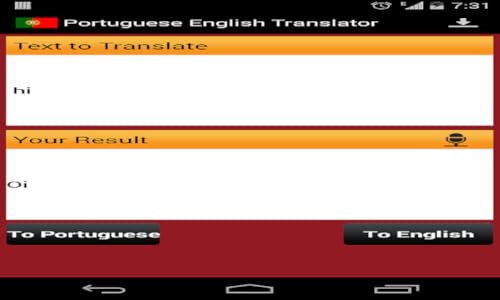 Português Inglês Tradutor