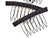 Pancy 32 Pcs Stainless Steel Wig Combs Convenient for Your Wig Caps DIY for Women Beauty (Black)