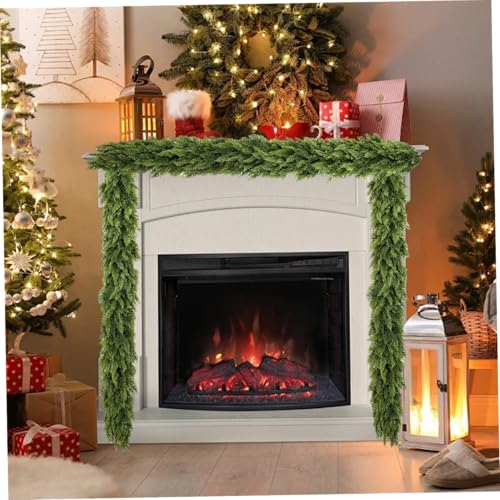 Cédar artificiel guirlande Noël 5.9ft Norfolk Pine de cheminée