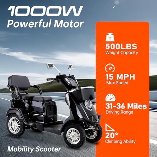 LAGTOM 1000W Two Seater Mobility Scooter