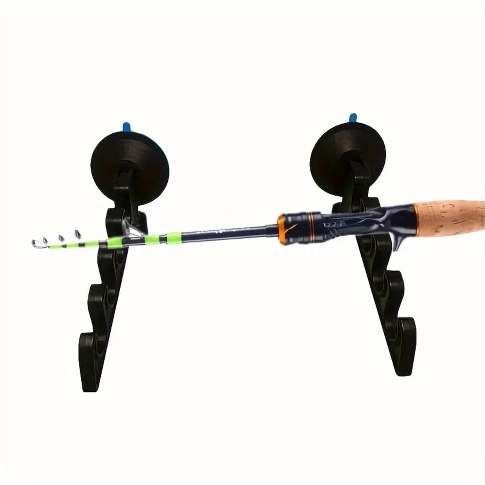 PSNKLMM 2Pcs Suction Cup Vehicle Fishing Rod Storage Rack, Car Mounted Placement Bracket, Accessories Organizer Holder