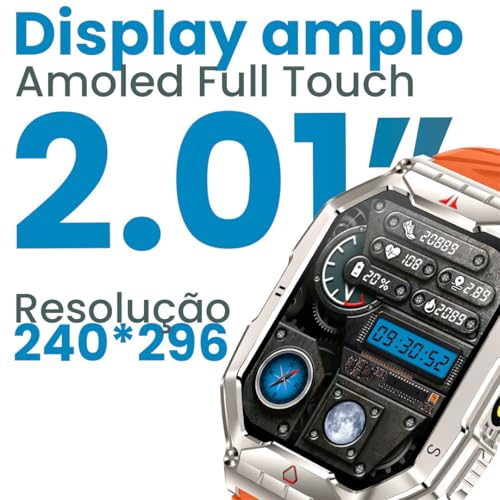 Smartwatch Haiz My Watch Sport Pro IP66 Tela Amoled 2.1