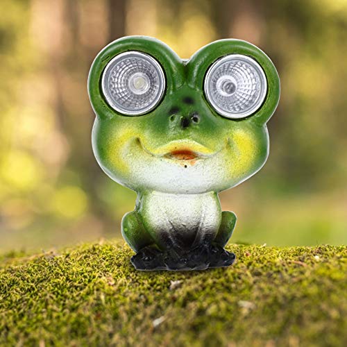 Yardwe Luz Solar Sapo Solar Estátua Jardim Jardim Decoração Ao Ar Livre para Pátio Gramado Quintal (