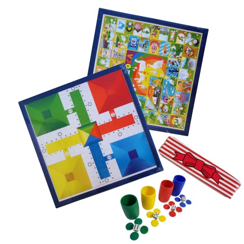 Parchis y Oca 35Cm x 35Cm, Juego de Mesa Incluye Estuche para fichas y Dados. Juego Tradicional desarrolla Habilidades cognitivas, visuales y lógicas matemáticas - Tablero Multicolor Cover