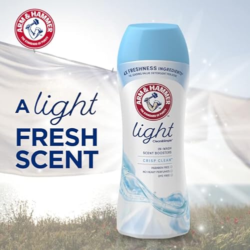 Arm & Hammer Clean & Simple In-Wash Scent Booster - Crisp Clean, 18 Oz (Pack Of 4) #TOP5