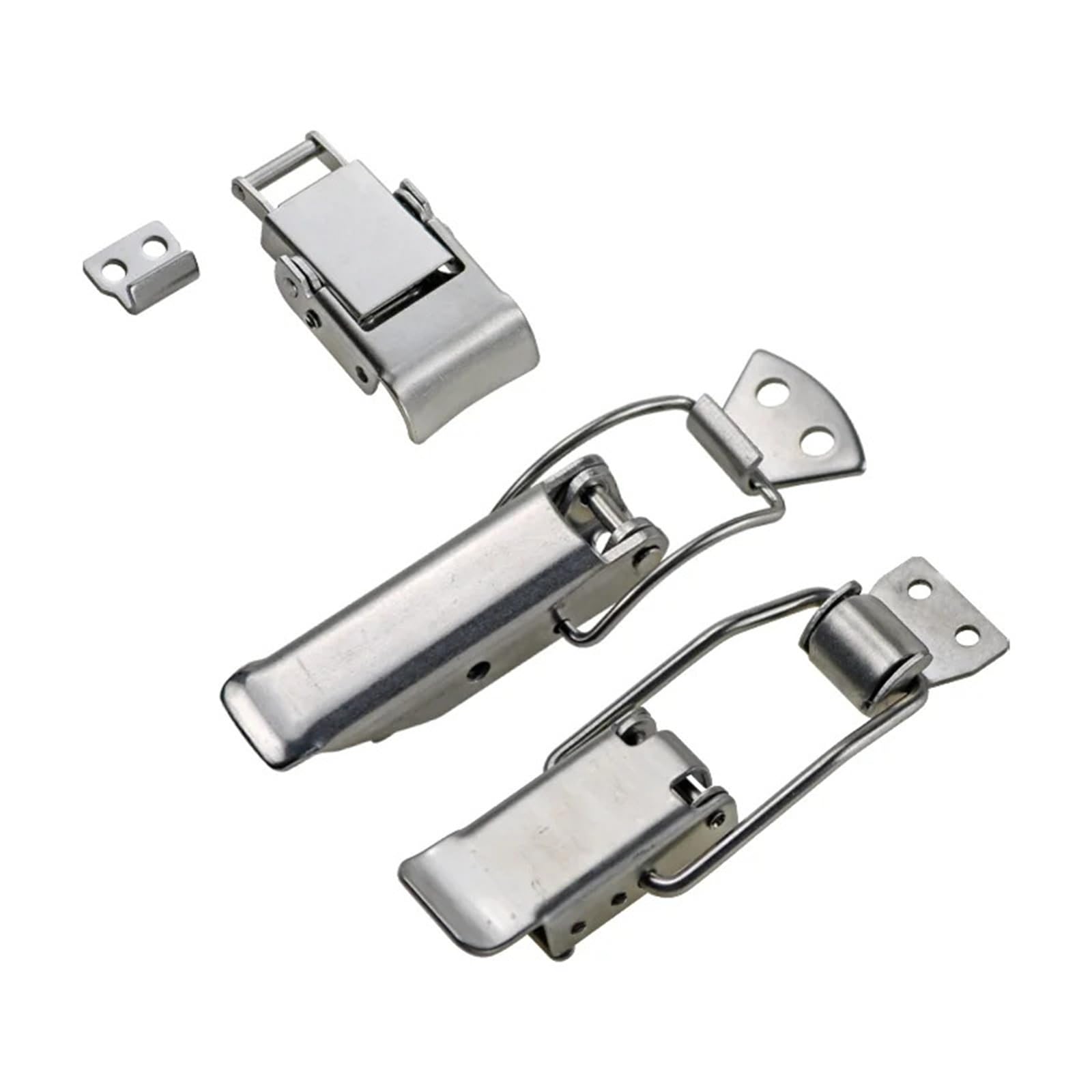 Nbmfdsry 152.3X40mm Closet Gate Lock, Cabinet Door Lock 304 Stainless Steel Buckle 1Pcs(152.3X40mm)