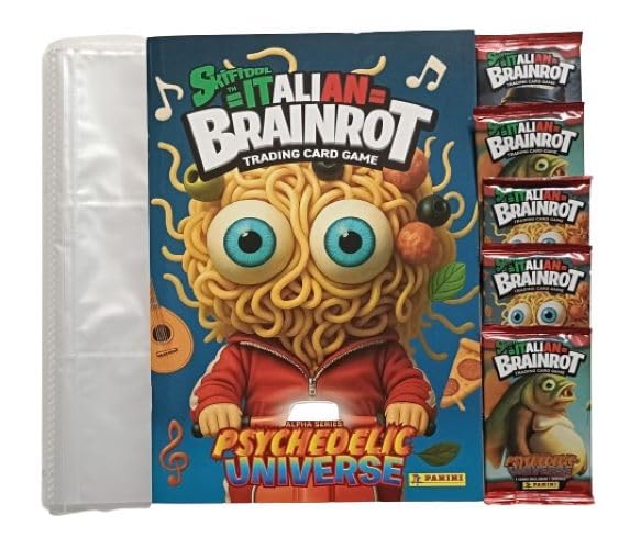 Album + ARCHIVADOR + 5 Sobres Colección de 2025 Skifidol Italian BRAINROT