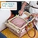 HOME FOR EACH Baby Diaper Caddy Organizer with Lid, Multiple Compartments Baby Caddy, Waterproof Diaper Tote Bag for Infants, Travel Baby Bag for Must Haves, Baby Gift Basket for Newborn Essentials