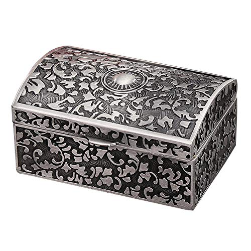 Vintage Jewelry Storage Box Caja Del Anillo Del Pecho Caja De Almacenamiento De Baratijas...