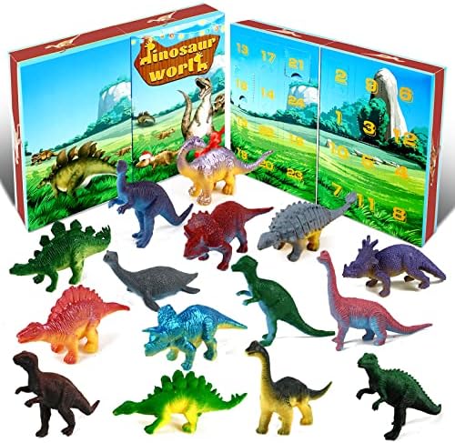2022 upgraded New 36pcs Dinosaur Advent Calendar 2022 for Boys, Toddler Advent Calendar Dinosaurs Toy, 24 Days Christmas Countdown Calendars for Boys Girls Toddlers Teens