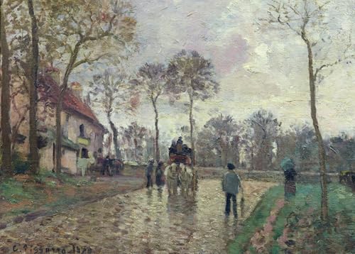 Peinture Poster Impression les Louveciennes Pissarro Toile Haute Qualité