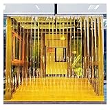 HSYFdy Strip Door Curtain Kit Windproof Walk in Freezer PVC Vinyl Strips Yellow Industrial Strip Curtain for Factory, Garage, Patio, Customisable (Color : 2.1mm, Size : 75x220cm/29.5x86.6in)