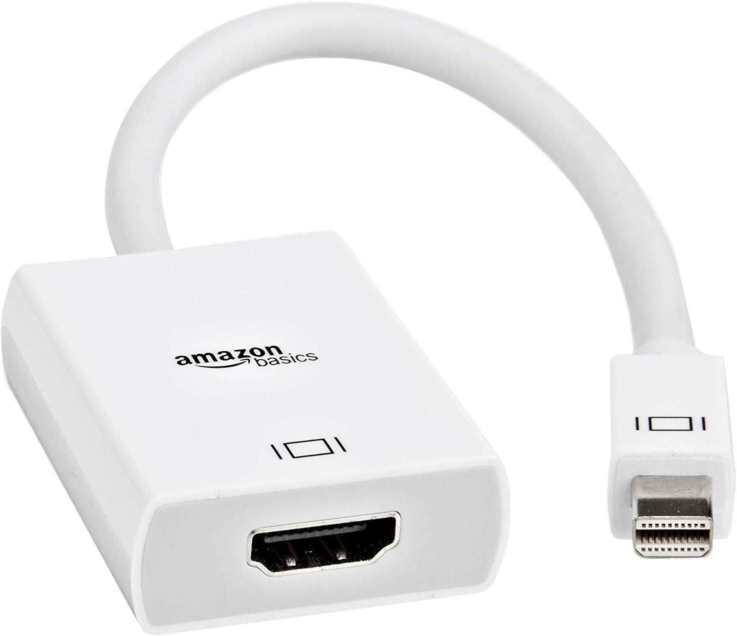 Amazon Basics Mini DisplayPort to HDMI Adapter, White Amazon.co.uk