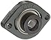 NTN AELFD205-014 Light Duty Flange Bearing, 2 Bolts, Eccentric Lock, Non-Relubricatable, Contact Seals, Cast Iron, Inch, 7/8" Bore, 3" Bolt Hole Spacing Width, 2-25/32" Height, 1770 Static Load Capacity
