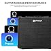 Vangoa Bass Guitar Amplifier 15W Portable Electric Bass Combo Amp Small for Bass Practice Amp Indoor Outdoor, Black