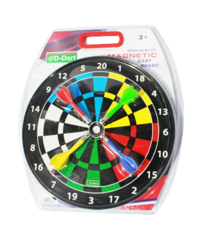Smartcraft Magnetic Dartboard with 4 Soft Darts Family Indoor & Outdoor Fun Games, Dart Board Set (Multicolour-Small) (B0CJR7Y2HQ) Amazon Price History, Amazon Price Tracker