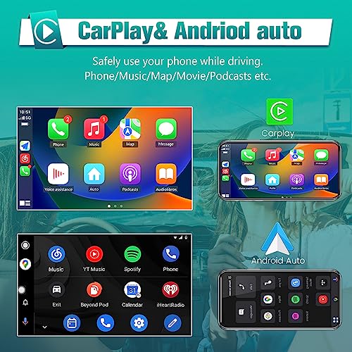 AWESAFE Car Stereo for Ford F150 2009 2010 2011 2012, Android 12 Radio update with 9 inch HD Touchscreen Wireless Carplay Android Auto GPS Navigation WiFi Bluetooth FM - 2G RAM 32G ROM