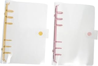 Ciieeo 6 Peças Fichário Capa De Fichário Protetor De Capa De Scrapbook Mini Cadernos Pastas De Plástico Transparente Acessórios De Escritório Fichário Para Estética Notebook Shell 6
