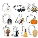 Produktbild 10 Stück Halloween Ausstechformen, Ausstecher Halloween, Halloween Keksausstecher, Plätzchen Ausstecher, Geist Schläger Spinne Grabstein Zombie Kürbis Geisterhand Hexe Besen Schädel