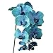 Produktbild ZqiroLt Künstliche Blume, Frische Hübsche 1 Stück Künstliche Blume Schmetterling Orchidee Garten DIY Party Desktop Möbel Dekor Blau