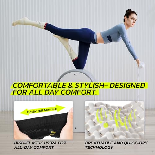 Image of AOFIT Graduated Compression Socks for Women Travel Flight Nurses Dr Scholls Airplane 15-20 mmhg