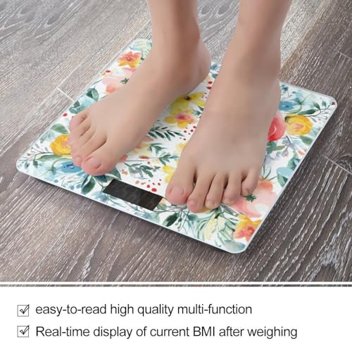 Báscula Digital Floral con Pantalla LCD para Baño miniatura 5