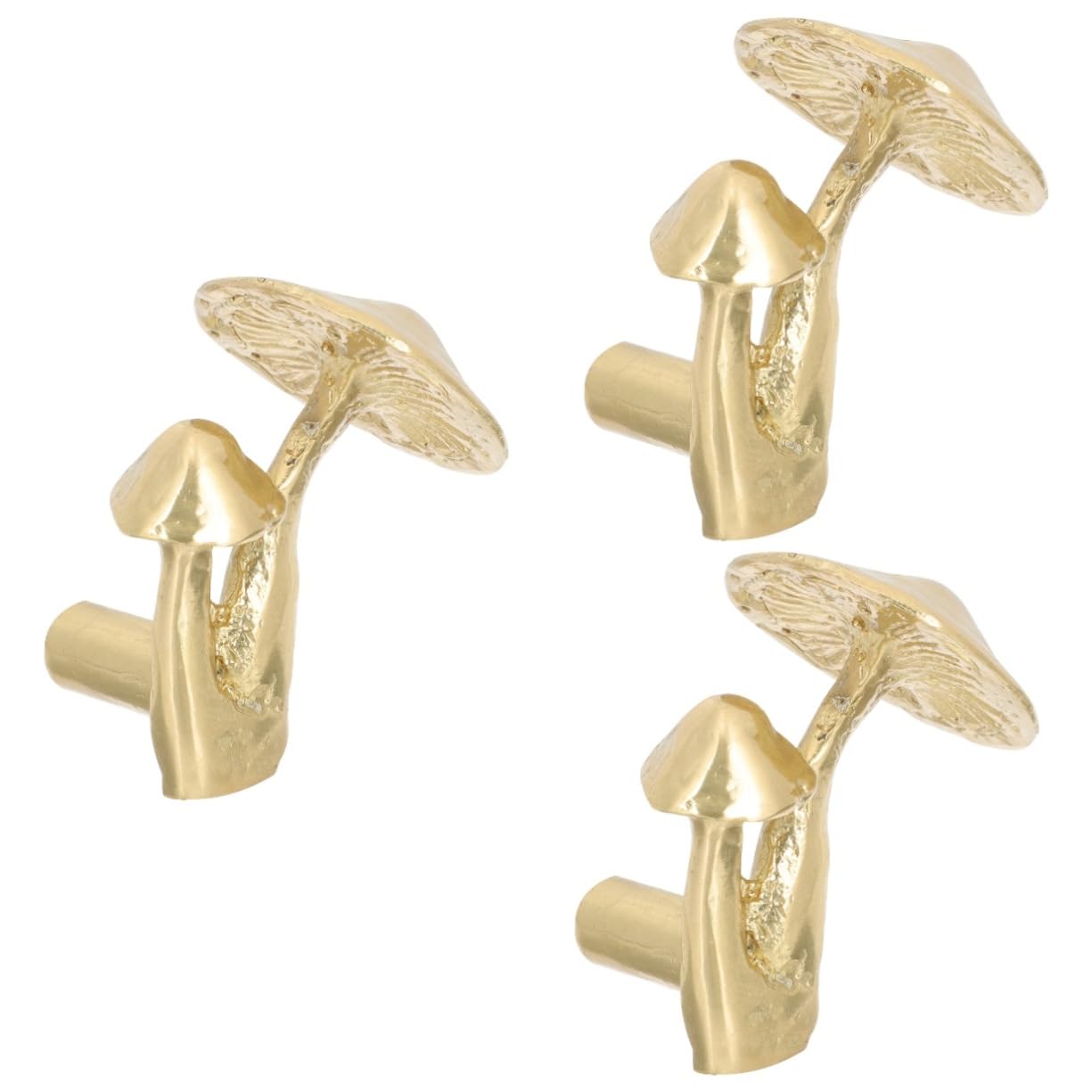 ORFOFE 3 Pomelli in Ottone Per Mobili Per La Sostituzione Della Maniglia Della Porta Dellarmadio Decorativi in Stile Fungo