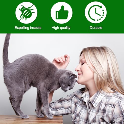 ZORTVUL 3 Stück Flohhalsband für Katzen,Flohhalsband Hunde Klein,Zecken Flohschutz Halsband,Zeckenhalsband für Katzen,Zecken Flohband Katze,Floh Zeckenhalsband für Hunde und Katzen