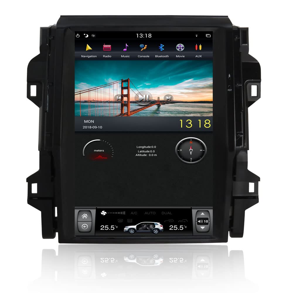 Clayton Car Stereo Screen For Toyota Fortuner 2016 to 2019 Full Touch Android Multimedia Monitor & Screen Tablets Video Players, Support 1024x768P (RAM 2GB, ROM 32GB)