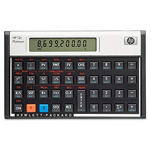 HP 12c Platinum Financial Calculator, 10-Digit LCD