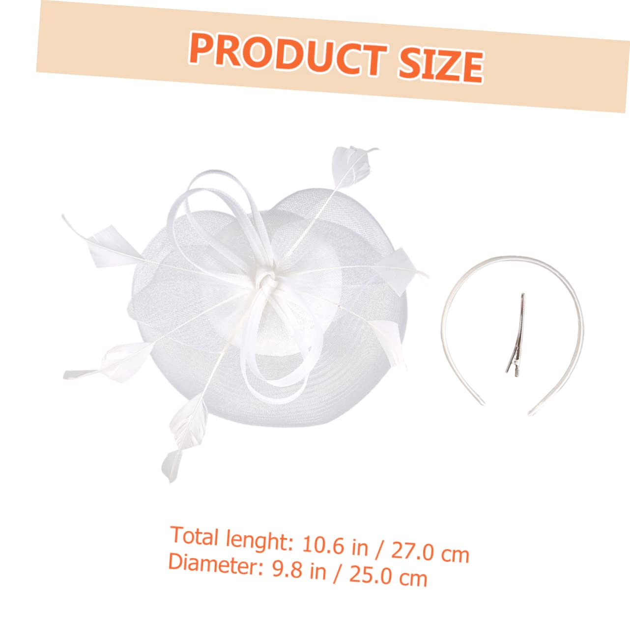 Abaodam 4pezzi Fascinator Cappello da Sposa Rete con Fiore per Cerimonie e Feste Elegante Accessorio per Banquet e Tea Party Leggero e Confortevole Stile Romantico e Raffinato