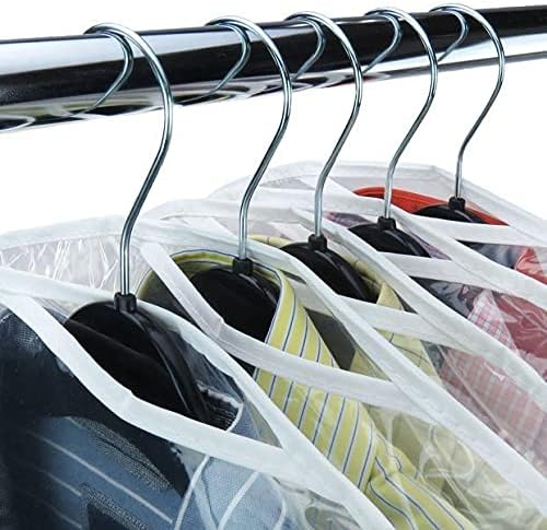 Hangerworld 20 Clear Shoulder Clothes Suit Shirt Jacket Cover Protect Storage.