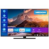 medion led backlight tv 80 cm Eleganter QLED Smart-TV mit HDR10, Dolby Vision, Micro Dimming, MEMC, CI+, WLAN, Bluetooth, PVR ready, Mediaplayer, HbbTV, Netflix, Amazon Prime Video und weiteren Smart-TV-Diensten.