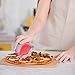 LÖFFEL Premium Pizza Cutter Wheel - Slicer with Protective Blade Guard - Razor Sharp Stainless Steel - Easy to Clean & Detachable Slicer - Round Shaper With Cover & Slip Resistant Handle