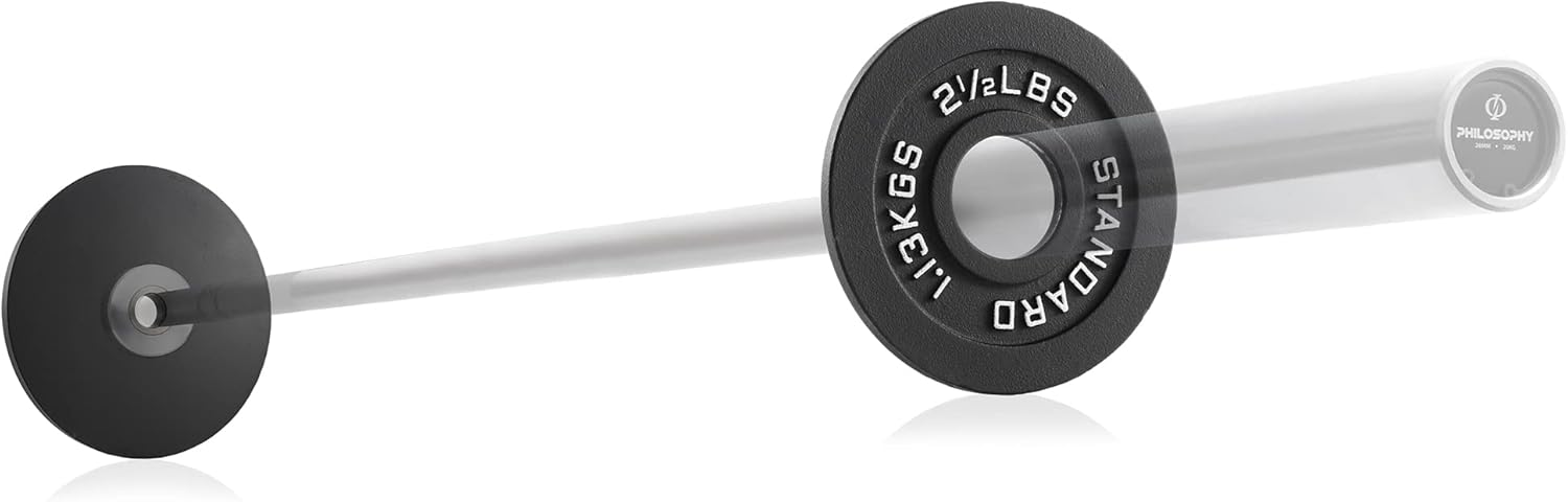 Philosophy Gym Set of 2 Cast Iron Olympic 2-inch Weight Plates