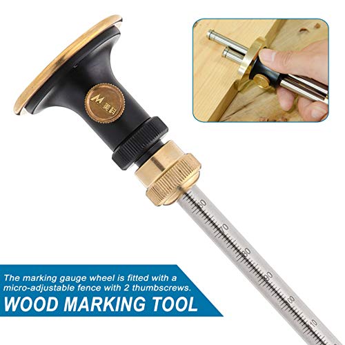 VILLCASE Calibre de MarcaÃ§Ã£o de Roda MarcaÃ§Ãµes de MarcaÃ§Ãµes de Madeira Ferramentas de MarcaÃ§Ã
