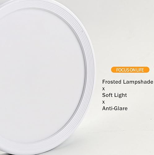 Miniatura 7 de Lámpara de techo led gris blanco pequeña luz de techo fácil de limpiar fuerte transmisión de luz económica y duradera antióxido circular luz