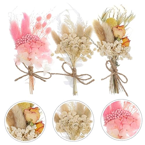 Mini ramos de flores secas decorativas 6 piezas miniatura 4