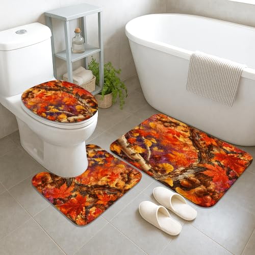 Ensemble rideau de douche rideaux polyester glands rustiques