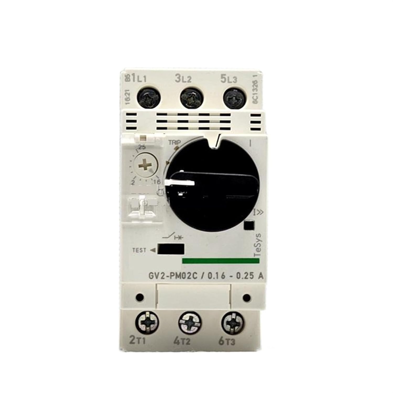 GV2-PM02C GV2 Magnetic Motor Circuit Breaker GV2PM02C 0.16-0.25A 3P Knob Type 1Pcs