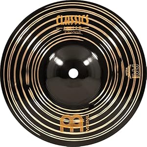 Meinl Classics Custom Dark 8 Zoll (20,32cm) Splash Becken für Schlagzeug – B10 Bronze, Dunkles Finish (CC8DAS)