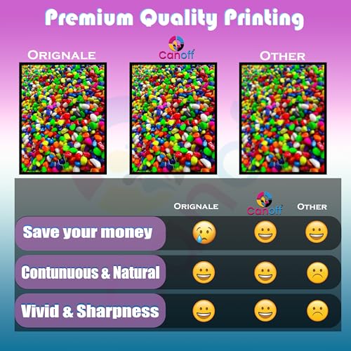 Image of CANOFF Black Refill Ink Compatible for Can PG: 40, 47, 88, 89, 740, 745, 810, 830 Ink Cartridge (1000ml Per Bottle) (Can Ink Cartidge Refill Ink, Black 2 Bottle)