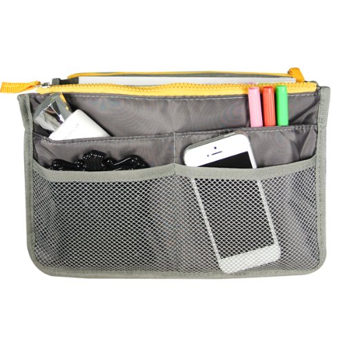 Wrapables® Unisex Bag Insert Organizer, Travel Bag Organizer - Grey
