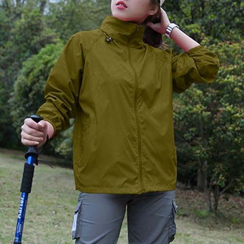 Rain Jacket Women Lightweight Hooded Raincoat Waterproof Windbreaker Jackets 2025 Packable Rain Coats with Pockets2