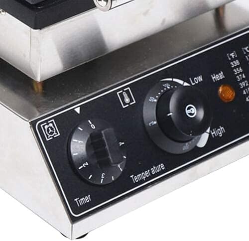 Miniatura 3 de Máquina eléctrica para hacer gofres máquina de gofres cuadrada de acero inoxidable comercial de 2000 W revestimiento antiadherente y fácil de