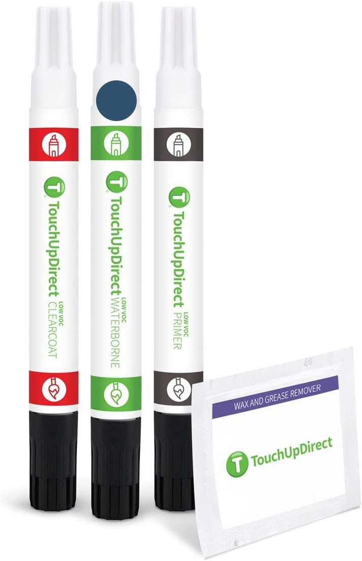 TouchUpDirect GA0/WA619D Northsky Blue Metallic Compatible with Chevrolet Exact Match Touch Up Paint Combo - Preferred Kit